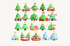 3D Christmas Tree Icons Product Image 2
