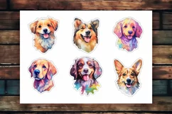 50 Watercolor Dogs | Stickers For Cricut | PNG Product Image 2