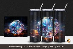 Luxury Diamond Tumbler Wrap Sublimation Design 1 Product Image 1