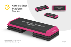Aerobic Step Platform Mockup Set Product Image 1