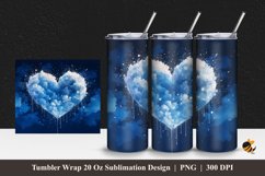 Love Cloud Tumbler Wrap Sublimation Design 1 Product Image 1