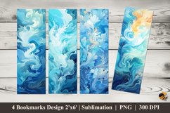 Wind Abstract Bookmarks Sublimation Design Product Image 1