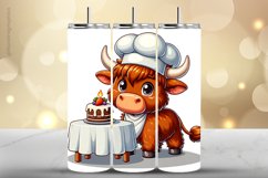 Highland Cow Tumbler Wrap| Tumbler Sublimation Wrap Product Image 1