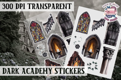 Gothic sticker sheet Magic Scrapbook PNG Spells Witch Product Image 1