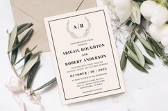 Botanical Crest Wedding Invitation Product Image 2