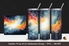 Wonderfull Sky Tumbler Wrap Sublimation Design 1 Product Image 1