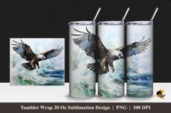 Vulture Bird Tumbler Wrap Sublimation Design 1 Product Image 1