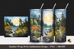 Natural Coolness Tumbler Wrap Sublimation Design 1 Product Image 1