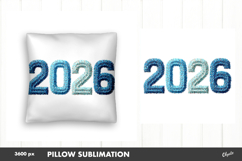 2026 Latch Hook Yarn Sublimation. Pillow Case PNG Product Image 1