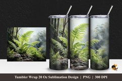Fern In The Forest Tumbler Wrap Sublimation Design 1 Product Image 1