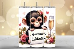 Monkey Tumbler Wrap| Tumbler Sublimation Wrap Product Image 1