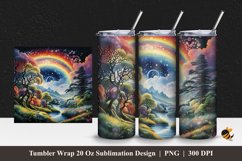 Exotic Nature Tumbler Wrap Sublimation Design 1 Product Image 1