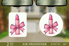 Pink Lipstick Air Freshener PNG. Valentine’s Day Product Image 1