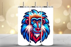 Monkey Tumbler Wrap| Tumbler Sublimation Wrap Product Image 1