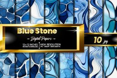 Blue Stone Digital Papers Bundle Product Image 1
