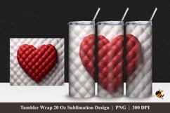 Love Pillow Tumbler Wrap Sublimation Design 1 Product Image 1