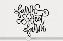 Farm Sweet Farm SVG | Rustic Home Decor Quote Product Image 1