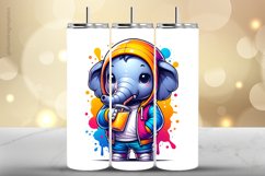 Elephant Tumbler Wrap| Tumbler Sublimation Wrap Product Image 1