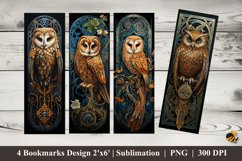 Queen Owl Bookmarks Sublimation Design Product Image 1