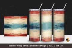 Retro Paint Tumbler Wrap Sublimation Design 1 Product Image 1