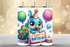 Peacock Tumbler Wrap| Tumbler Sublimation Wrap Product Image 1