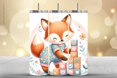 Fox Tumbler Wrap| Tumbler Sublimation Wrap Product Image 1
