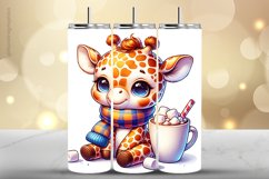 Girraffe Tumbler Wrap| Tumbler Sublimation Wrap Product Image 1