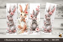 Baby Bunny Bookmarks Sublimation Design Product Image 1