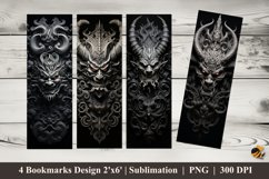 Evil Demon Bookmarks Sublimation Design Product Image 1