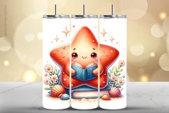 Star Fish Tumbler Wrap| Tumbler Sublimation Wrap Product Image 1
