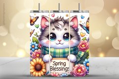 Cat Tumbler Wrap| Tumbler Sublimation Wrap Product Image 1