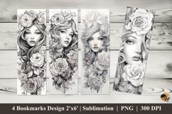 Beautiful Graceful Bookmarks Sublimation Design Product Image 1