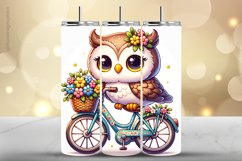 Owl Tumbler Wrap| Tumbler Sublimation Wrap Product Image 1