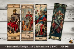 The King Bookmarks Sublimation Design Product Image 1