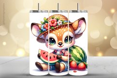 Deer Tumbler Wrap| Tumbler Sublimation Wrap Product Image 1