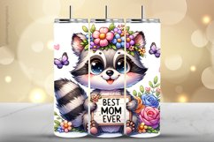 Raccon Tumbler Wrap| Tumbler Sublimation Wrap Product Image 1