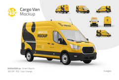 Cargo Van Mockup Set Product Image 1