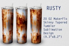 Tumbler Tapered 20 OZ Sublimation Rusty Wrap Design Product Image 1