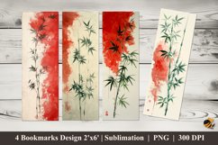 Asian Painting Bookmarks Sublimation Design Product Image 1