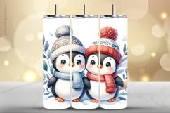 Penguin Tumbler Wrap| Tumbler Sublimation Wrap Product Image 1