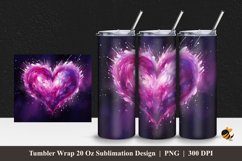 Aesthetic Love Tumbler Wrap Sublimation Design 1 Product Image 1