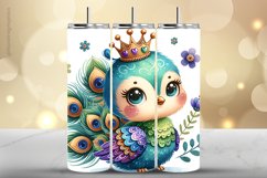 Peacock Tumbler Wrap| Tumbler Sublimation Wrap Product Image 1