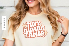 Tiny Human Groovy Teacher Sublimation T-shirt Design Product Image 1