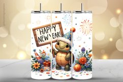 Turtle Tumbler Wrap| Tumbler Sublimation Wrap Product Image 1