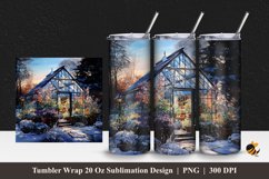 Greenhouse Tumbler Wrap Sublimation Design 1 Product Image 1