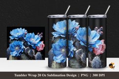 Melocactus Tumbler Wrap Sublimation Design 1 Product Image 1