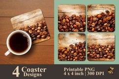 Chocolate Coffee Coaster Sublimation Designs Product Image 1