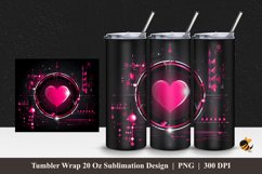 Love Tumbler Wrap Sublimation Design 1 Product Image 1