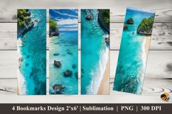 Island Beach Bookmark Sublimation Design Product Image 1