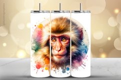 Monkey Tumbler Wrap| Tumbler Sublimation Wrap Product Image 1